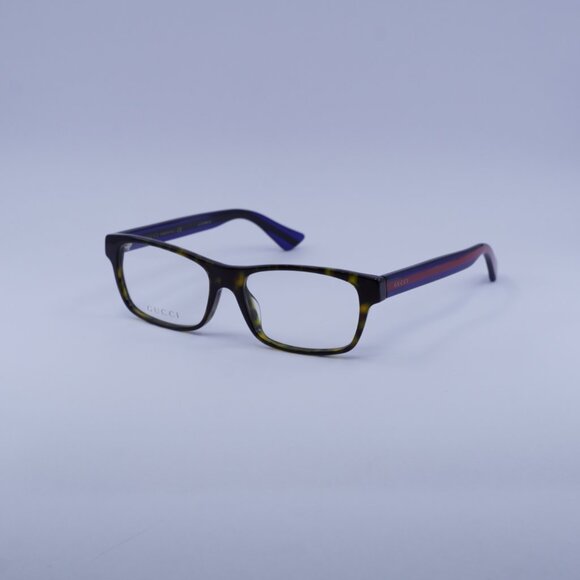 Gucci GG0006OA 003 Eyeglasses Havana 55mm Rectangle Frame - Picture 4 of 10